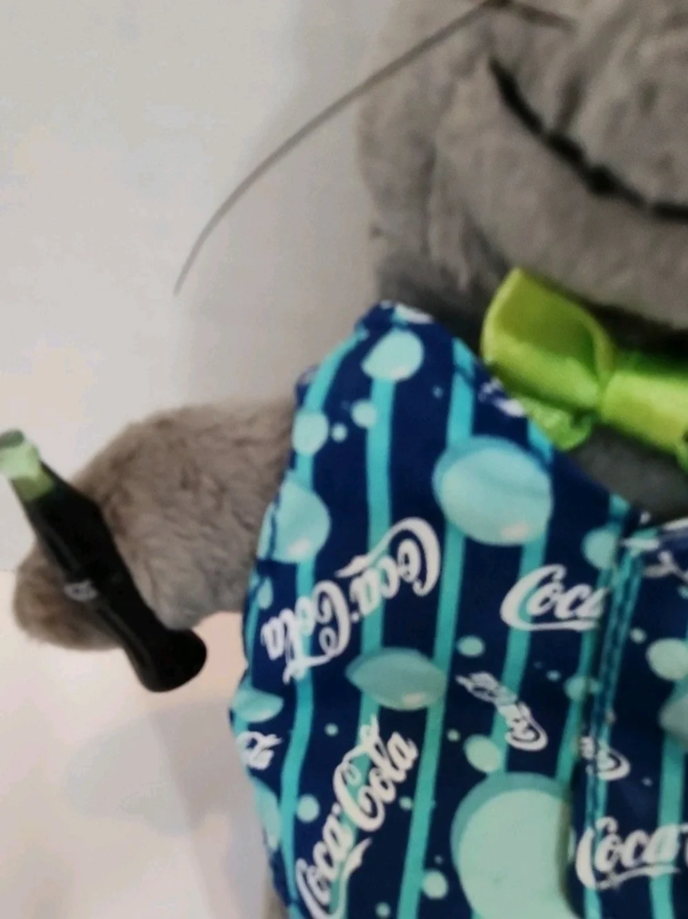 Coca Cola Gray Plush Seal Collectible, Lot Of 2